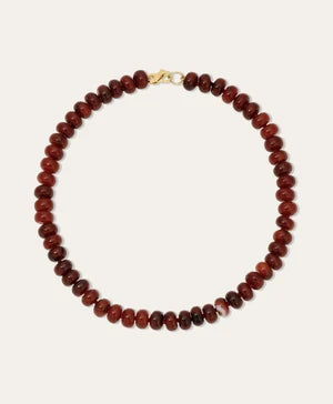 Adina Reyter- Bordeaux Gemstone Necklace in Carnelian. Available at Edit by Elaine Turner in Houston, TX. 