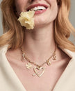 Adina Reyter- Italian Chain Link Necklace. Available at Edit by Elaine Turner in Houston, TX. Model view. 