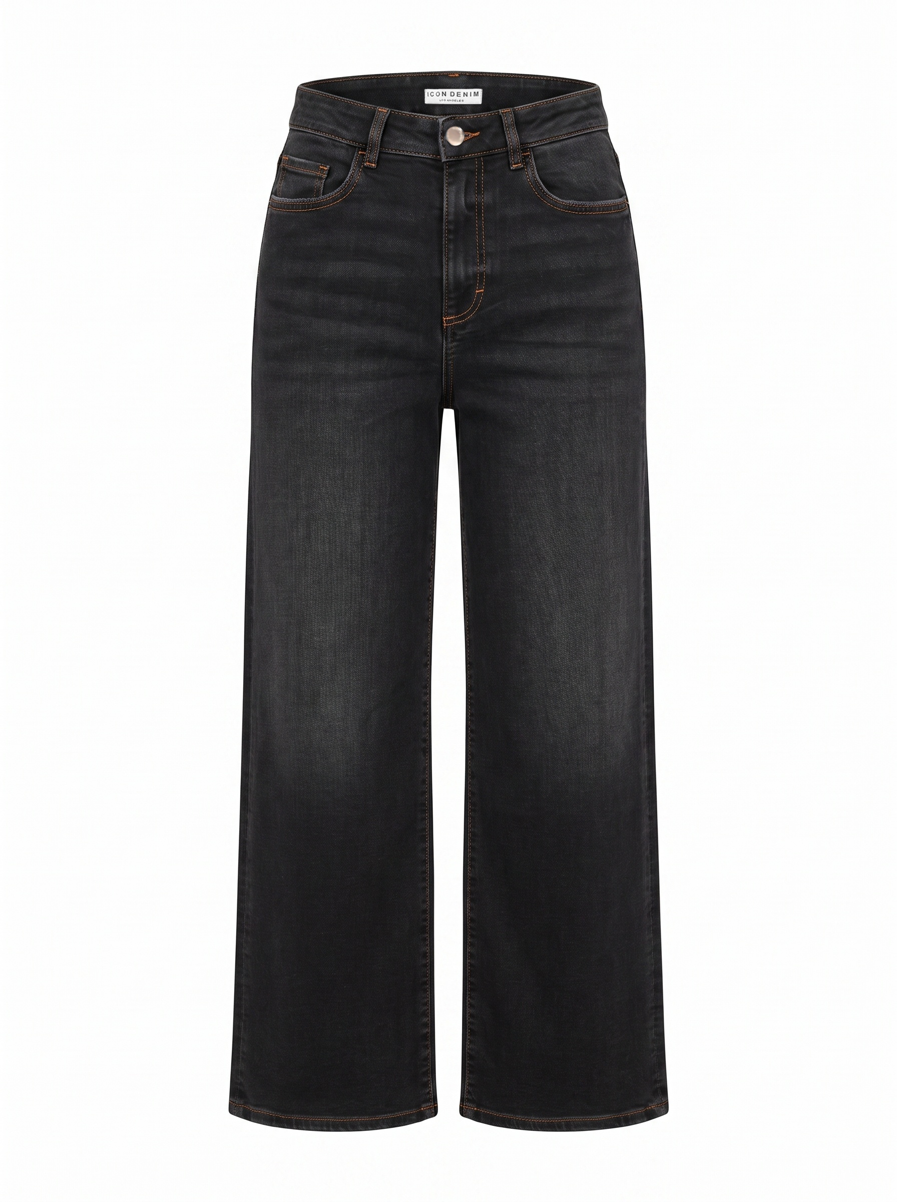 Icon Denim- Angie Crop Jeans - Noir