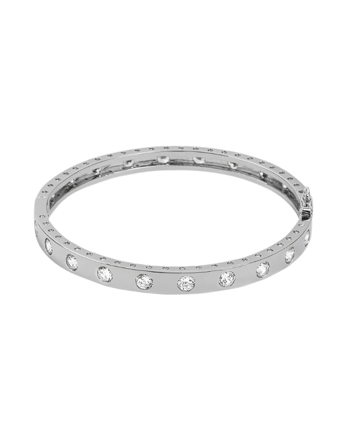 Ashley Hinge Cuff- Silver