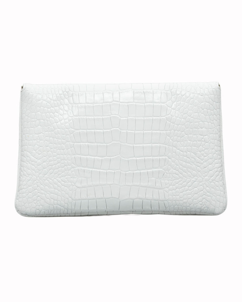 Elaine Turner- Bella Clutch- White Croc - Edit by Elaine Turner