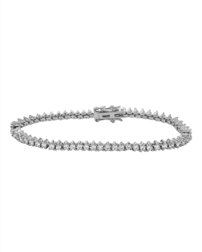 Silver Baby Not Your Basic Tennis Bracelet