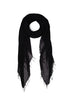 Black Cashmere & Silk Scarf