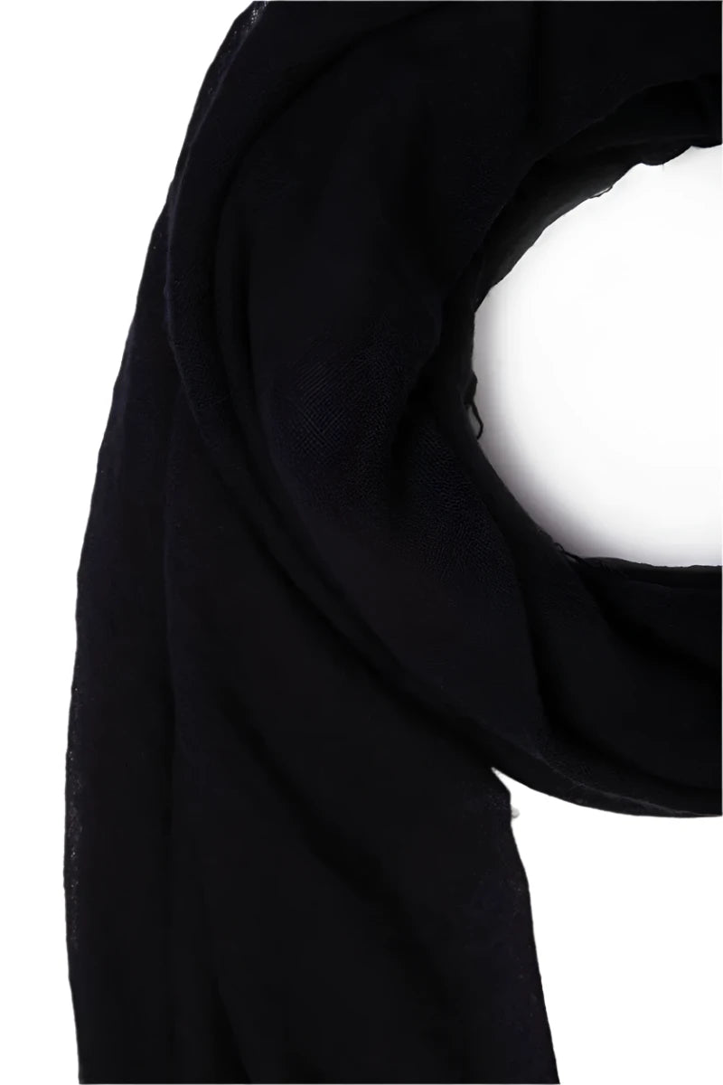 Black Cashmere & Silk Scarf