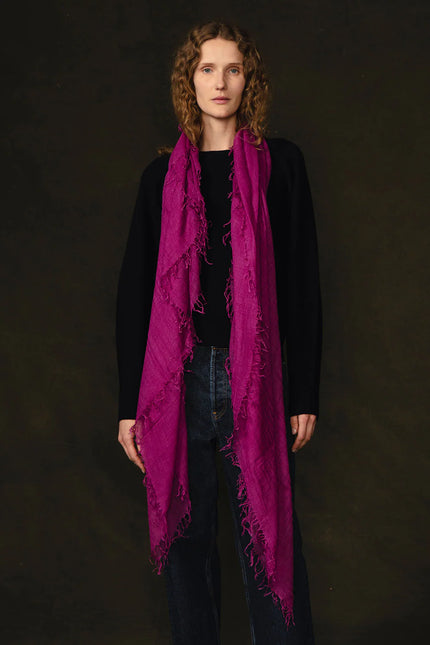Purple Orchid Cashmere & Silk Scarf