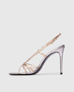 Black Suede Studio- Fern 100- Silver & Gold Metallic Leather - Edit by Elaine Turner