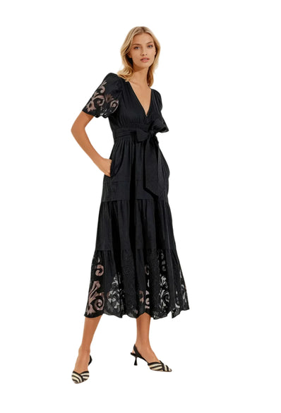 Scarlett Poppies - Radhika Black Long Dress - Edit by Elaine Turner