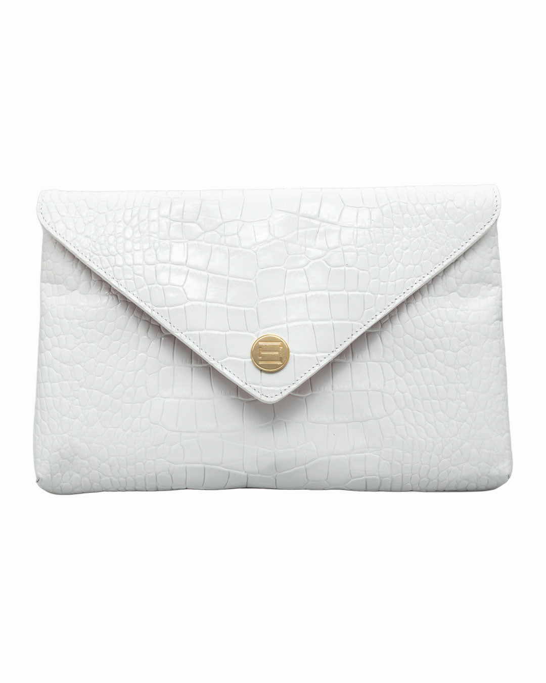 Elaine Turner- Bella Clutch- White Croc - Edit by Elaine Turner