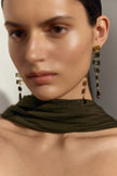CHAN LUU- Fishbone Smokey Quartz Drop Earrings - Edit by Elaine Turner