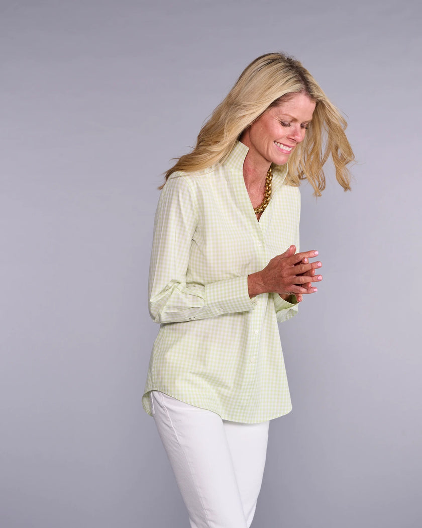 Claridge & King- The League- Lime Squeeze Check - Edit by Elaine Turner