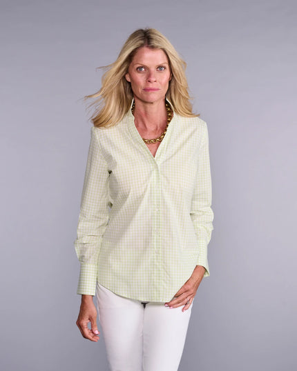 Claridge & King- The League- Lime Squeeze Check - Edit by Elaine Turner