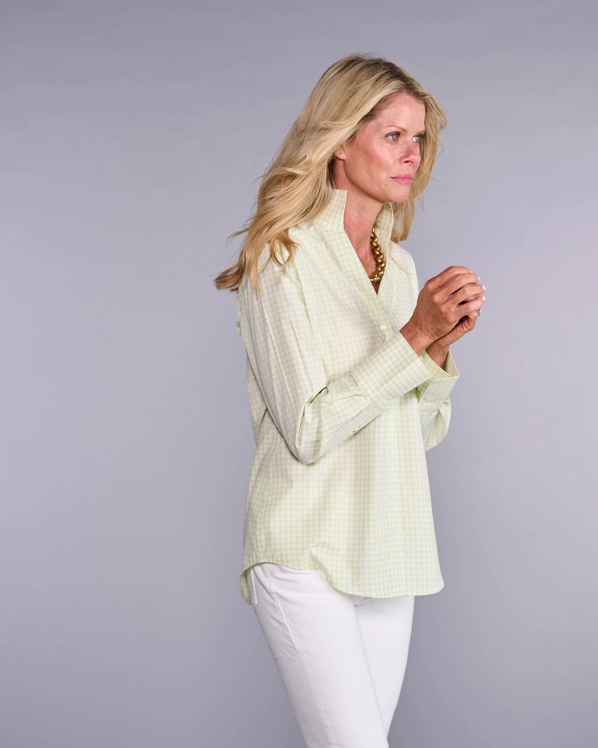 Claridge & King- The League- Lime Squeeze Check - Edit by Elaine Turner