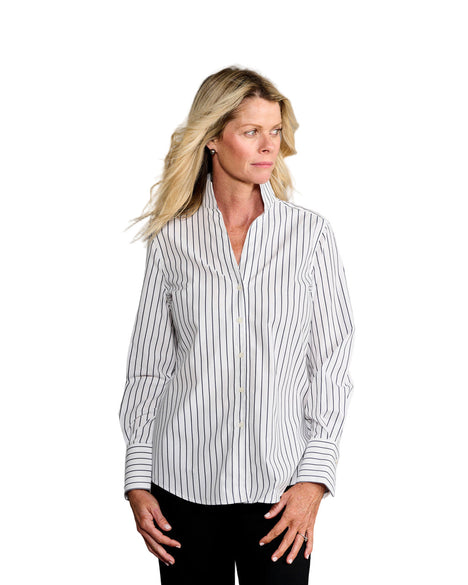 Claridge & King- The League- Black & White Stripe - Edit by Elaine Turner