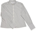 Claridge & King- The Banded Crop Shirt- Two Black Stripes - Edit by Elaine Turner
