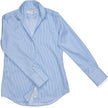 Claridge & King- The League- Blue Shadow Stripe - Edit by Elaine Turner