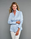 Claridge & King- The League- Blue Shadow Stripe - Edit by Elaine Turner