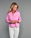 Claridge & King- The Crop Shirt- Lipstick Pink - Edit by Elaine Turner