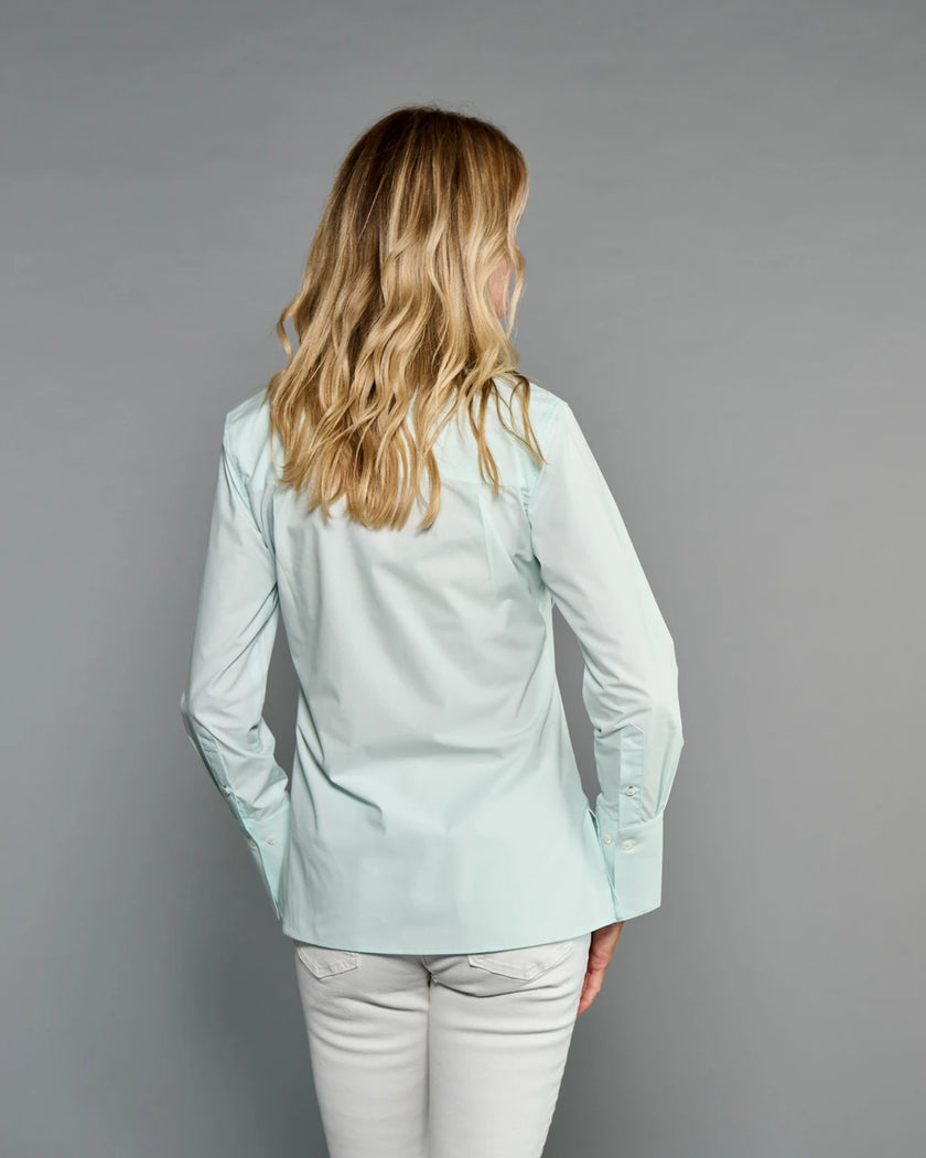 Claridge & King- The Annie Shirt- Cool Mint - Edit by Elaine Turner