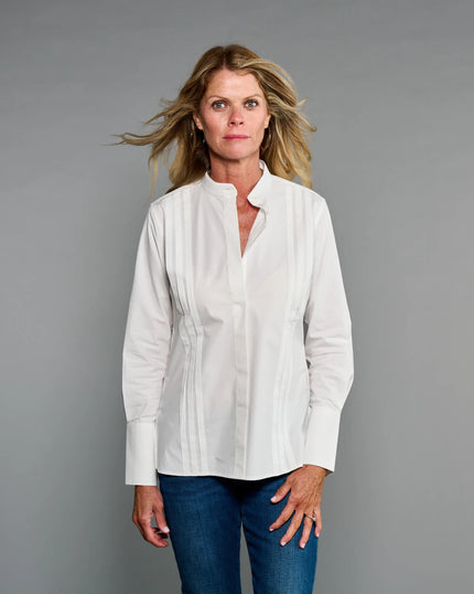Claridge & King- The Annie Shirt- Crisp White - Edit by Elaine Turner