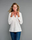 Claridge & King- The Annie Shirt- Crisp White - Edit by Elaine Turner