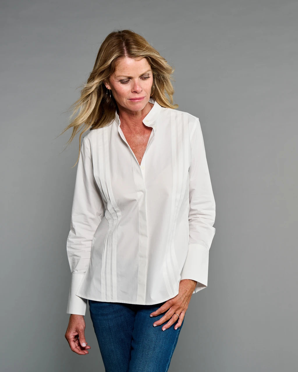 Claridge & King- The Annie Shirt- Crisp White - Edit by Elaine Turner