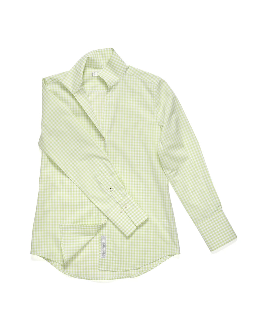 Claridge & King- The League- Lime Squeeze Check - Edit by Elaine Turner