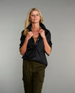 The Mod- Pitch Black Poplin
