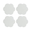 White Scallop Coasters- Set of 4