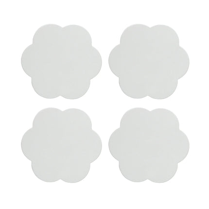 White Scallop Coasters- Set of 4