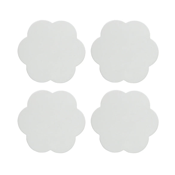 White Scallop Coasters- Set of 4 - Edit by Elaine Turner