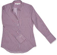 Claridge & King- The 4..0 Shirt in Ross Stripe. Available at Edit by Elaine Turner in Houston, TX. Flat Lay View 