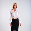 Claridge & King- The Great White Shirt No. 1 - Available at Edit by Elaine Turner in Houston, TX. Front Model View