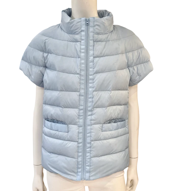 Cortland Park- Wellesley Vest - Grey. Available at Edit by Elaine Turner in Houston, TX. Front View. 