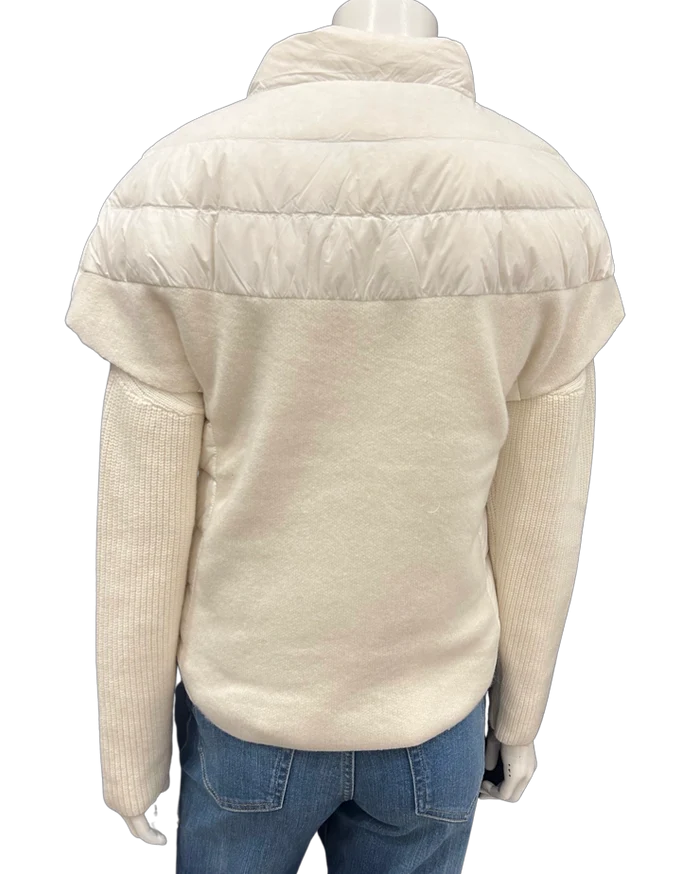 Cortland Park- Wellesley Vest - white & Snow. Available at Edit by Elaine Turner in Houston, TX. Back View. 