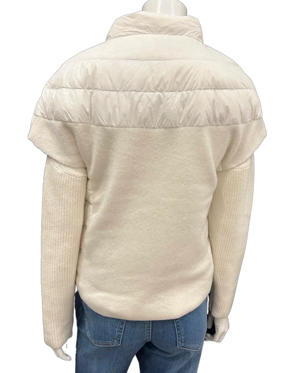 Cortland Park- Wellesley Vest - white & Snow. Available at Edit by Elaine Turner in Houston, TX. Back View. 