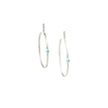 Dia Hoop Earrings- Sterling Silver