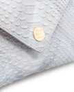Elaine Turner- Bella Clutch- Opalescent Grey & Chevron Snake - Edit by Elaine Turner