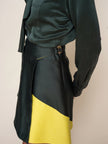 Daniel Gonzalez Anita Skirt Deep Ocean. Available at Edit by Elaine Turner in Houston, TX. Side Model View. 