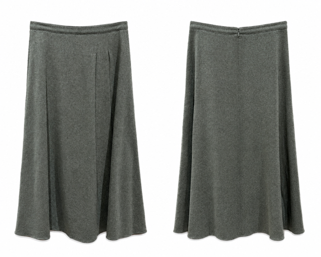 Diega - Jonico Skirt - Taupe 
Available at Edit by Elaine Turner in Houston, TX. Front and Back View of Skirt. 