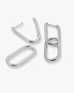 Carrie Chain Covertible Huggies- Silver