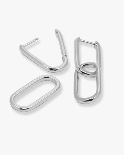 Carrie Chain Covertible Huggies- Silver