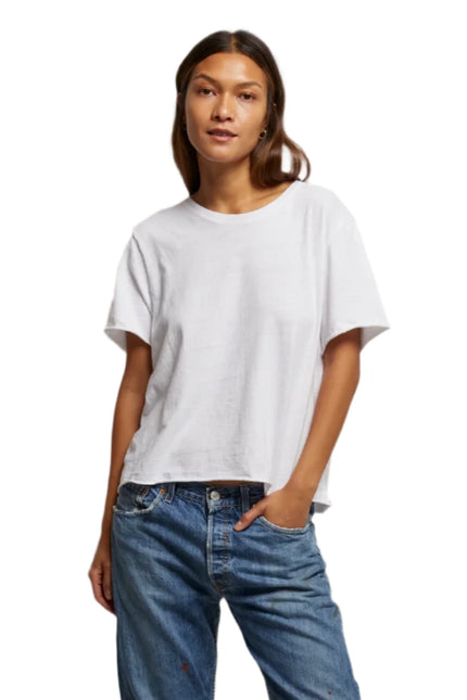 Eddie Boxy Raw Hem Tee