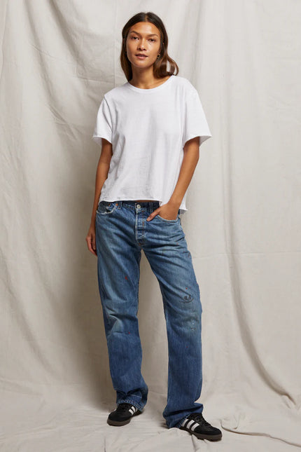 Eddie Boxy Raw Hem Tee