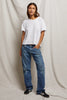Eddie Boxy Raw Hem Tee