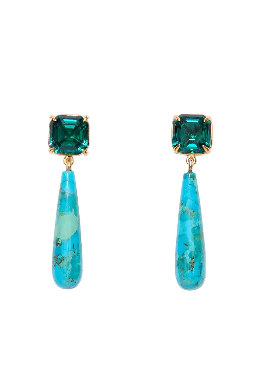 Terra Turquoise Drop Earrings