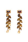 Angie Whiskey Quartz Earrings
