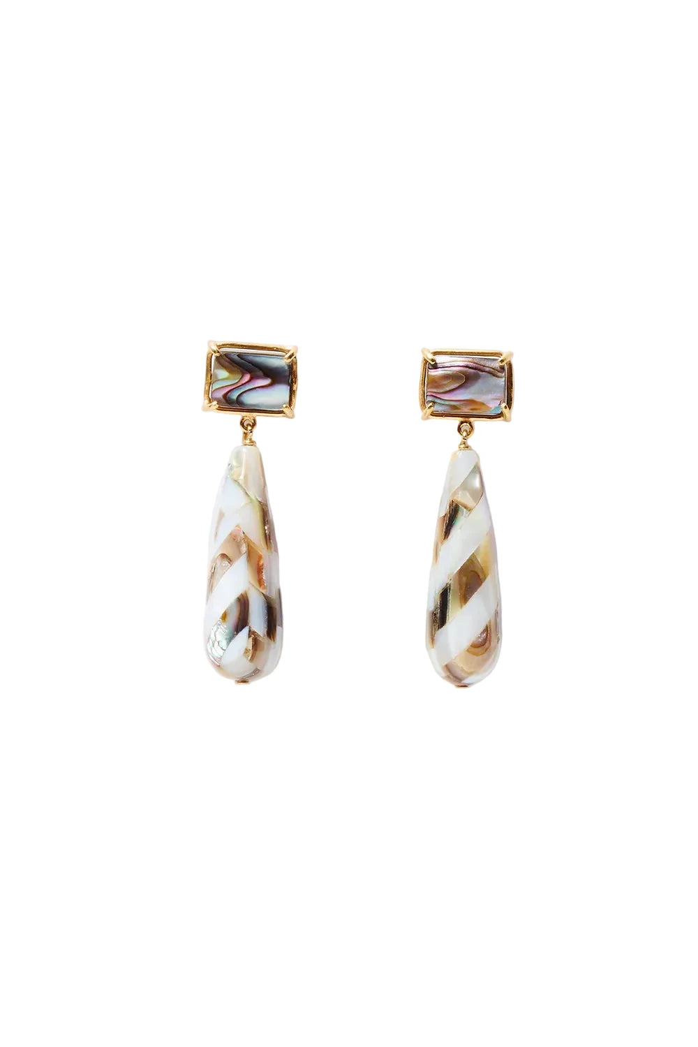 CHAN LUU- Balthazer Abalone Drop Earrings - Edit by Elaine Turner