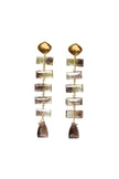 CHAN LUU- Fishbone Smokey Quartz Drop Earrings - Edit by Elaine Turner