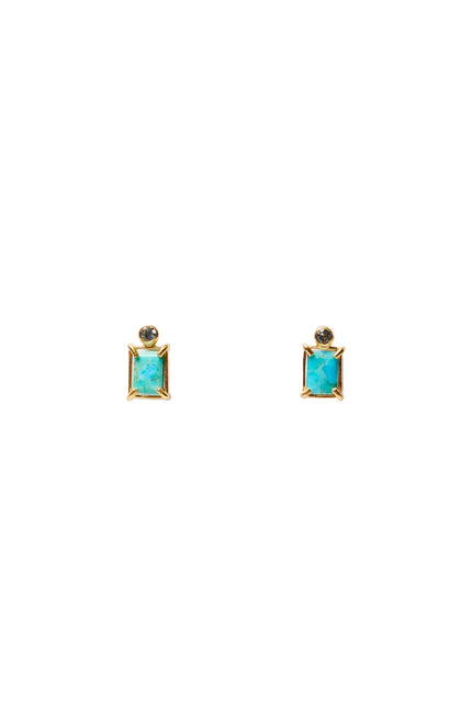 CHAN LUU- Tabby Turquoise Stud Earrings