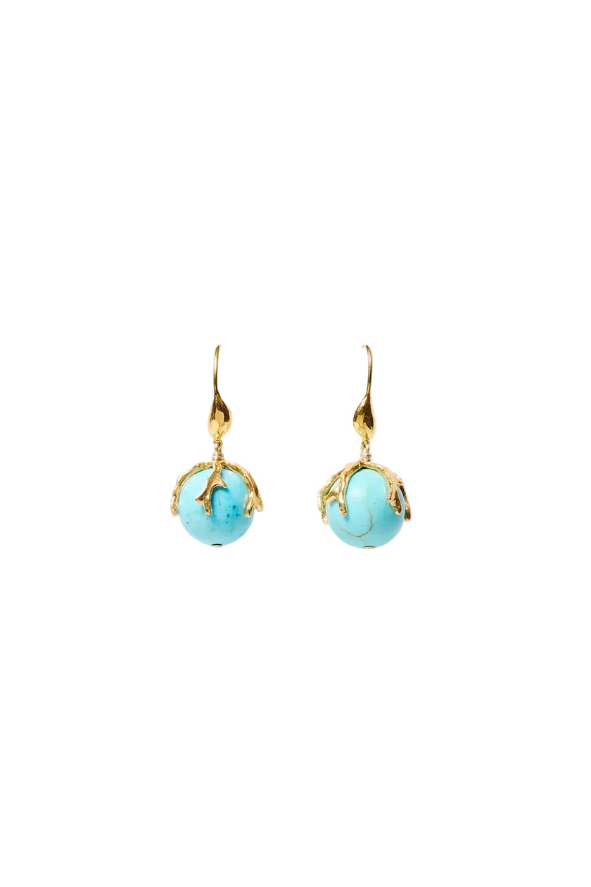 CHAN LUU- Coral Crown Turquoise Earrings - Edit by Elaine Turner